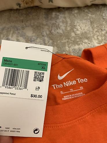 кофта найк: Мужская толстовка, XL, Nike, Новый, цвет - Оранжевый, Самовывоз — 2
