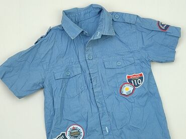 pepco koszule: Сорочка 4-5 р., стан - Хороший, візерунок - Однотонний, колір - Синій