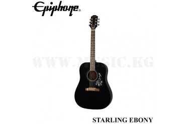 акустическая гитара для начинающих: Акустическая гитара Epiphone Starling (Square Shoulder) Ebony