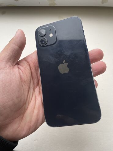 Apple iPhone: IPhone 12, 64 GB, Qara, Simsiz şarj, Face ID