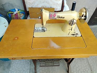 tikis masini ikinci el: Tikka tikiş maşını – stolu və pedalı ilə - Brend/model: Tikka (gövdə — 1
