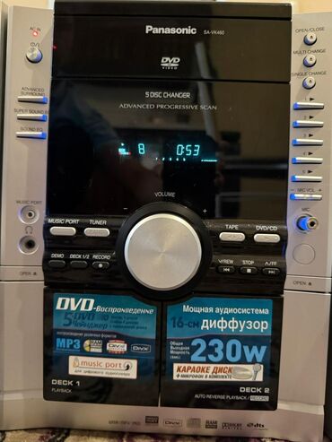 музукалный центр: Музыкальный центр Panasonic SA-VK60 с 5-дисковым чейнджером и