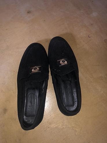 Şəxsi əşyalar: Qara rəngdə kişi mokasinləri - Klassik loafer/mokasin model - Üst — 1