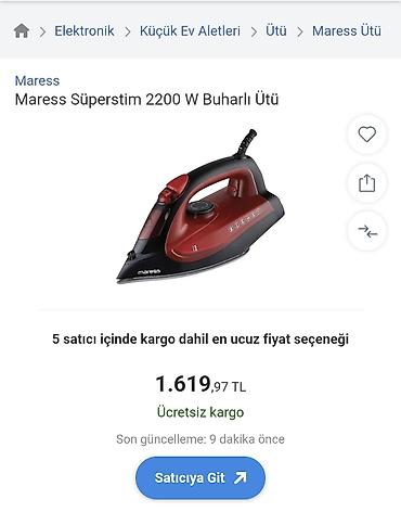 birja com masaj: Maress Süperstim 2200 W Buharlı Ütü, Türkiyə istehsalı, Təzədi — 2