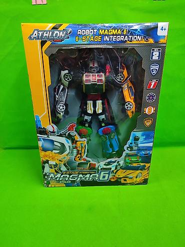 Другие товары для детей: Тобот Магма 6 большой робот игрушка🌟 Комплектация товара: 6 машинок — 1