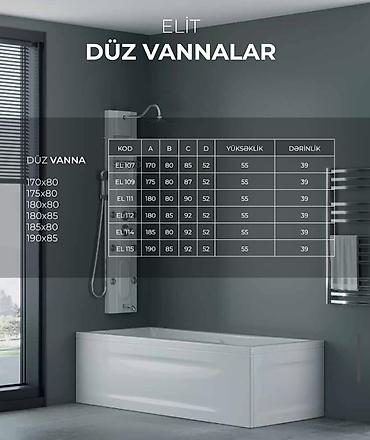 hamam vannasi olculeri: Новый Ванна, Оргстекло, Доставка в районы — 10