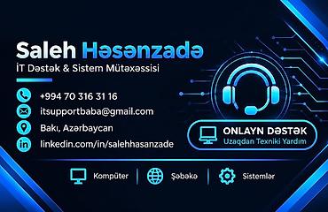 Резюме: İT Dəstəyi – Kompüter, Şəbəkə və Sistemlər Xidmətlər: - Kompüter — 2