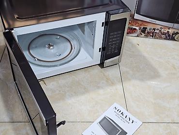 Mikrodalğalı sobalar: Mikrodalğalı soba Ayrıca dayanan, Mikrodalğalar ilə, rəng - Qara, Yeni — 7