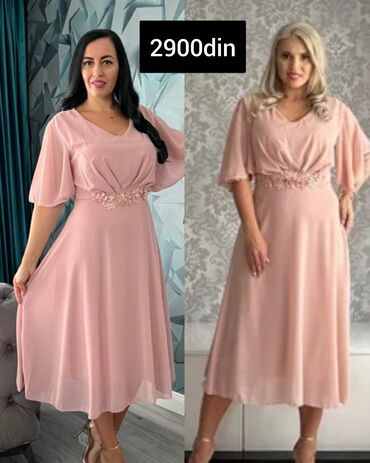 svecane pantalone i bluze: Bоја - Roze, Večernji, maturski, Kratkih rukava