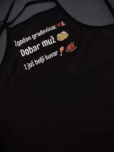 Kuhinjski tekstil: Kecelje personalizovane sa štampom po zelji. Kecelje u živim bojama — 7