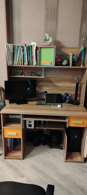 calisma masalari: Düz masa, Polkalı, Siyirməli, Teksturalı laminat — 1