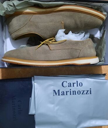 италия обувь: Замшевые туфли - дерби Carlo Marinozzi, произ. Италия, итал. размер