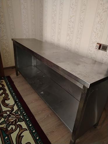 Оборудование для ресторанов, кафе: Paslanmayan poladdan (inox) iş masası/stellaj - Material: yüksək — 6