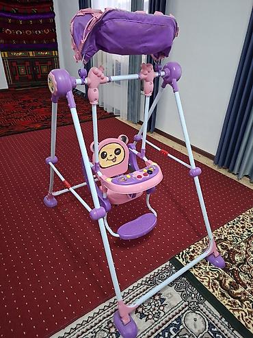 машина двухместная: Детские качели, Балансир Для дома, Металл, Новый — 3