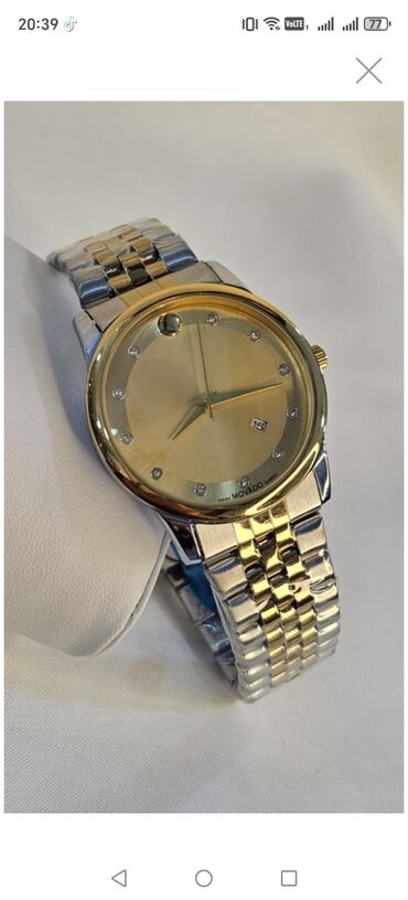 Qol saatları: Yeni, Qol saatı, Movado, rəng - Qızılı — 3