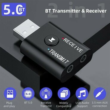 Тюнинг: USB 5,0 Bluetooth аудио приемник передатчик адаптер AUX 3,5 мм аудио 2