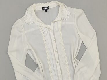 białe bluzki koszulowe zara: Blouse, S (EU 36), condition - Perfect