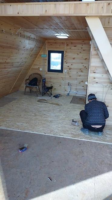 Продажа дач: A‑frame домик (треугольный “А‑образный” каркас) с панорамным — 14