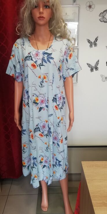 bonatti bade mantili zenski: Zenske haljine 100% pamuk vel Xl. 2xl.3xl.4xl 5xl6xl