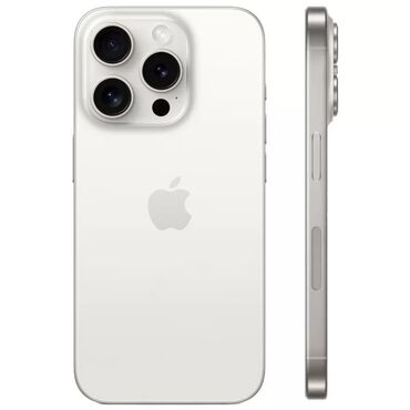 Apple iPhone: IPhone 15 Pro, Б/у, 256 ГБ, White Titanium, Зарядное устройство, Защитное стекло, Чехол, 91 %