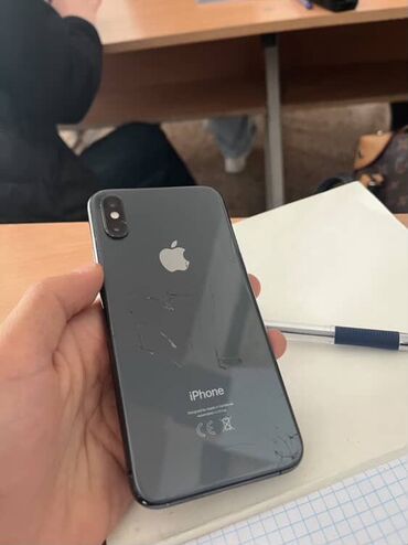 айфон чысы: IPhone X, 64 ГБ, Space Gray, 100 %