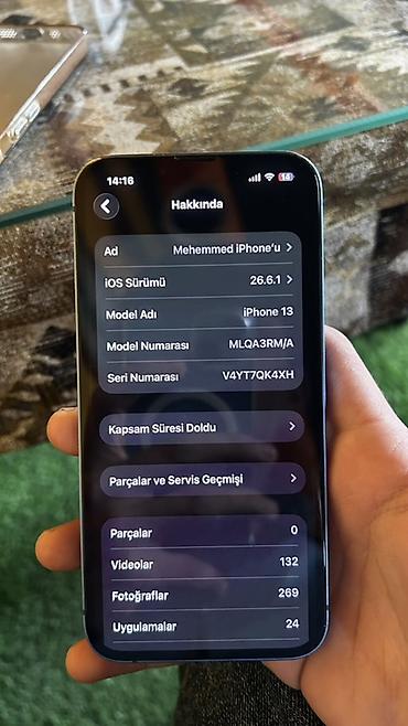 iphone dual sim: IPhone 13, 128 GB, Mavi, Face ID — 6