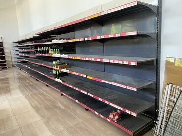 вешалки для одежды напольные оригинальные: Metalkarkaslı mağaza rəf sistemi - Uzun modul konstruksiya: bir neçə