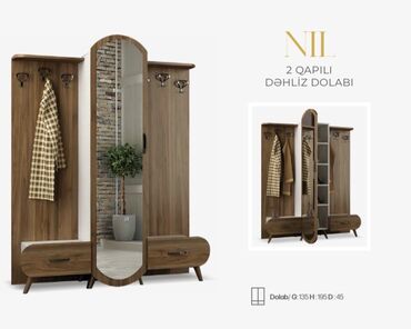 Dolablar: Yeni, Açılan, 2 qapılı Düz dolab, Dəhliz dolabı, Türkiyə