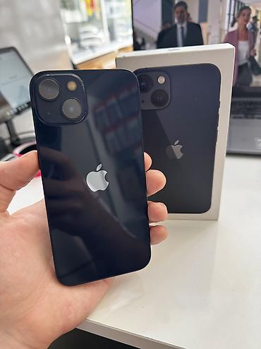 iphone sr: IPhone 13, 128 GB, Midnight, Simsiz şarj, Face ID, Sənədlərlə — 1