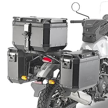 moda piu: Adventure set kofera za motocikl – aluminijumski bočni koferi + top — 1
