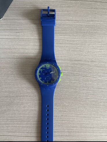 swatch x omega купить: SWATCH Blue Green Swiss Made Water Resistant 4 Jewels Wrist Watch