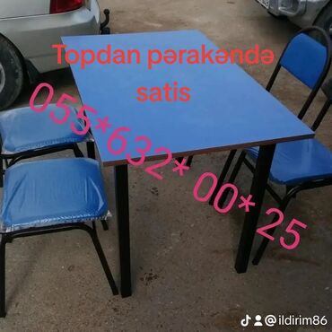 Ofis dəst mebeli: Məktəbli partalari Şagird oturacaqları və masalar Şagird stol stul — 23