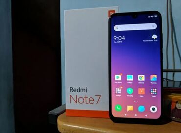 нот 7: Xiaomi, Redmi Note 7, Б/у, 64 ГБ, цвет - Черный, 2 SIM