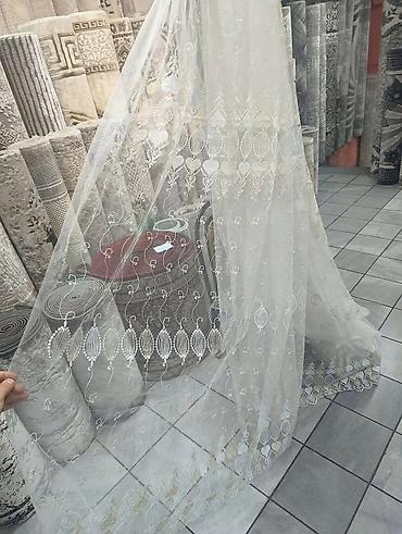 Zavese i draperije: Zavese od tila sa bogatim vezom – više dezena - Materijal: proziran — 9