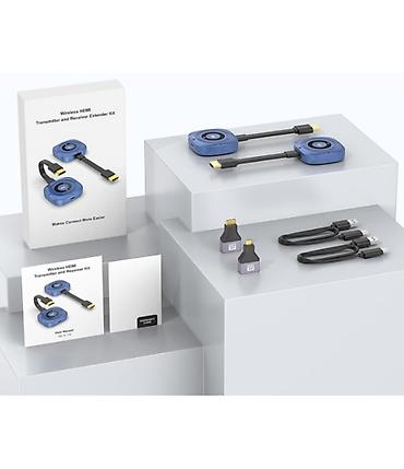 плей до: Беспроводной HDMI-удлинитель 50 м, 4K Комплект передатчик (TX) + — 3