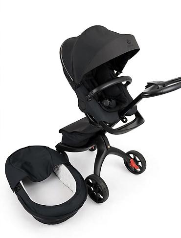 коляска детская новая: Коляска, Stokke, цвет - Черный, Б/у, Самовывоз, Платная доставка — 1