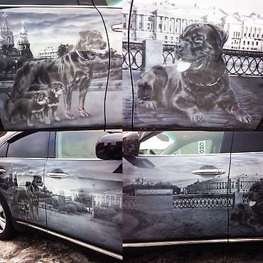 аэрография на авто: Художественная аэрография на авто и мото. Уникальный рисунок — 2