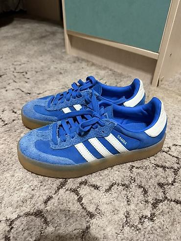 samba: Adidas Samba Originals, цвет Blue/White. - Легендарная модель Samba с — 1