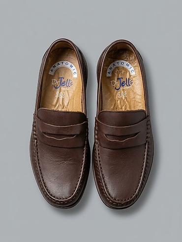 dr martens: Dr. Jells Anatomic Comfort mokasinlər - Rəng: tünd qəhvəyi - Üst — 1