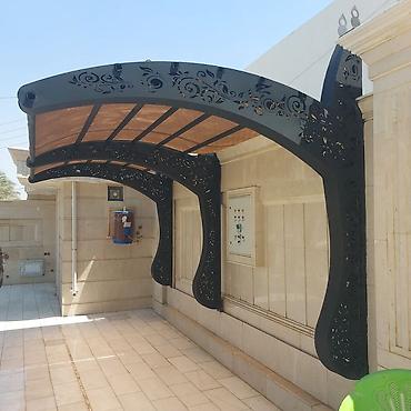 qapi ve pencere: Dizayn Metal Avtopark Navesləri və Giriş Üstü Kölgəliklər - Müasir — 1