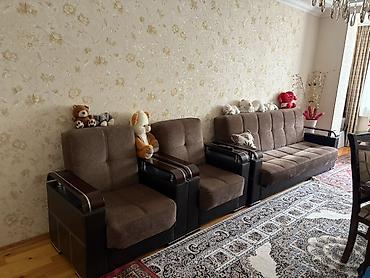 divarda kitab refleri: İşlənmiş, Divan, 2 kreslo, Bazasız, Açılan — 1