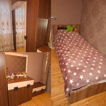 Для девочки и мальчика, Б/у, Односпальная кровать, Шкаф, Трюмо