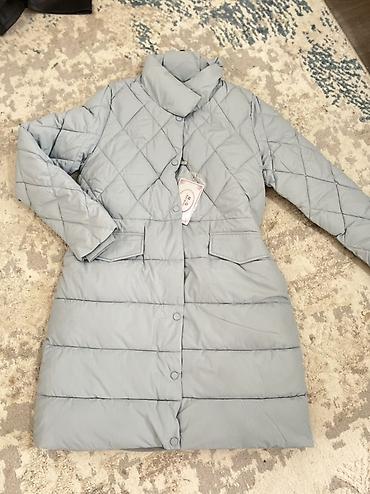 adidas cargo: Пуховик, По колено, С капюшоном, L — 1