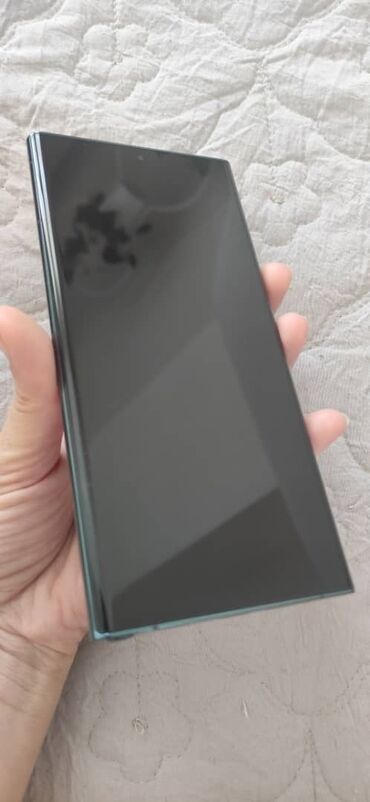 мобильные телефоны ми новые без бу: Samsung Galaxy S22 Ultra, Б/у, 256 ГБ, цвет - Зеленый, 2 SIM, eSIM