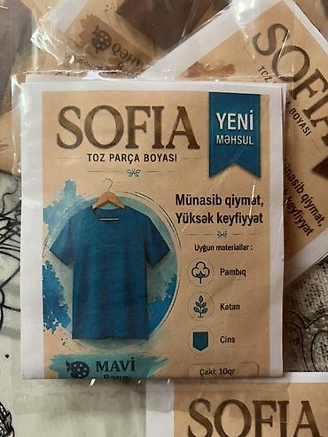 torba asfalt: SOFIA Toz Parça Boyası – mavi və qəhvəyi rəng seçimləri — 1