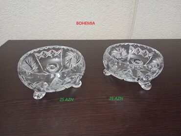 Konfet qabları: "BOHEMIA" Czechoslovakia istesali ve GDR istesali Xrustal Qiymetleri — 10