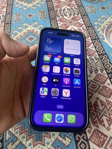 Техника и электроника: IPhone 14 Pro, 256 ГБ, Deep Purple, Гарантия, Отпечаток пальца, Face ID