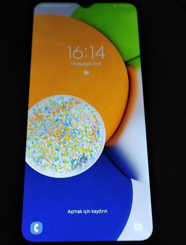 рабочий флай телефон: Samsung Galaxy A03, 64 GB, rəng - Qara, İki sim kartlı
