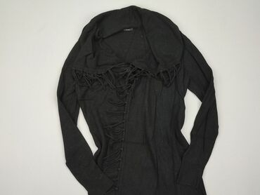 czarne t shirty w serek: Knitwear, S (EU 36), condition - Good