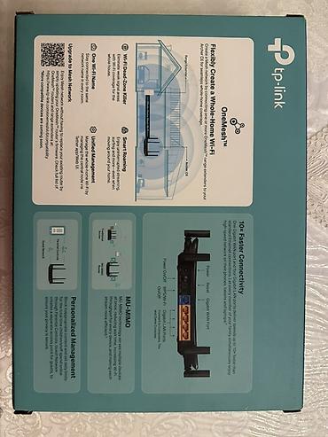 wifi modemleri: TP-Link Archer C6 – AC1200 Mesh Wi-Fi Router Qiymət: 65 AZN Yenidir — 2
